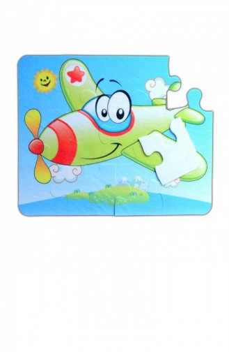 Tox Uçak Araba 3 Keçe Yapboz 3 Yaş Puzzle T010300004