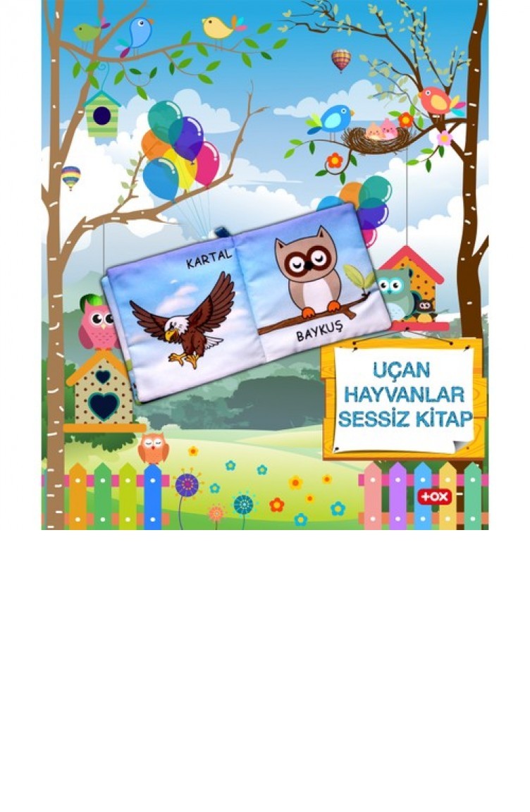 Tox Ucan Hayvanlar Kumas Sessiz Kitap Bez Kitap Egitici Oyuncak Yumusak Ve Hisirtili T030200053 Sefamerve