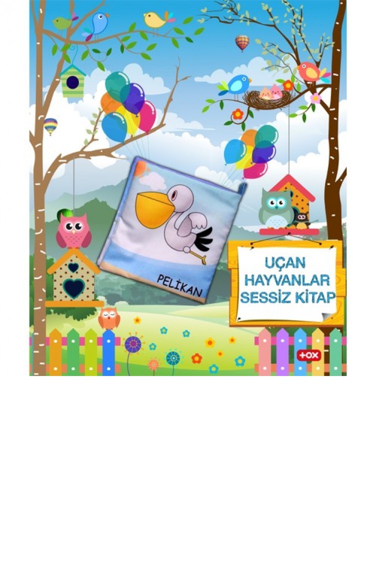 Tox Ucan Hayvanlar Kumas Sessiz Kitap Bez Kitap Egitici Oyuncak Yumusak Ve Hisirtili T030200053 Sefamerve