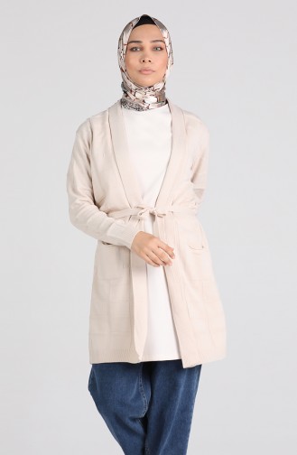 Triko Hırka 55276-02 Bej