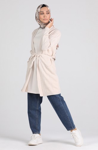 Beige Strickjacke 55276-02