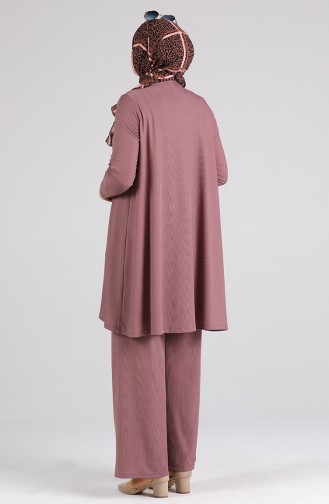 Asymmetric Tunic Trousers Double Suit 4618-05 Dry Rose 4618-05