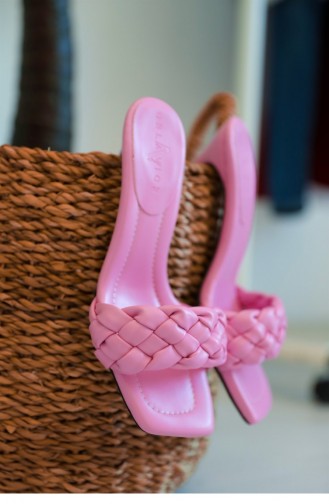 Tilda Pembe Topuklu Terlik P000005021003361003