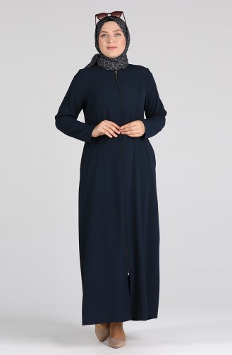 Navy Blue Abaya 2124A-01