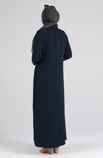 Navy Blue Abaya 2124A-01