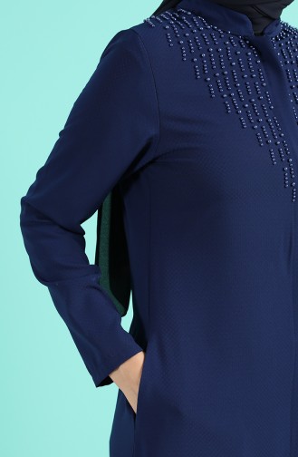 Navy Blue Abaya 1002-02