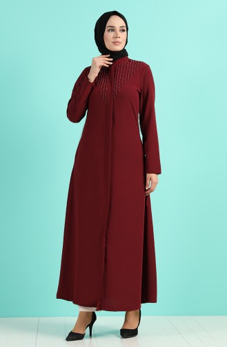 Claret Red Abaya 1002-07