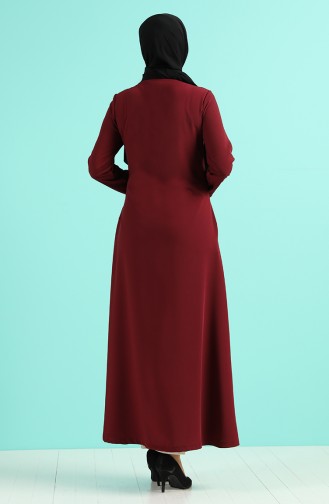 Claret Red Abaya 1002-07