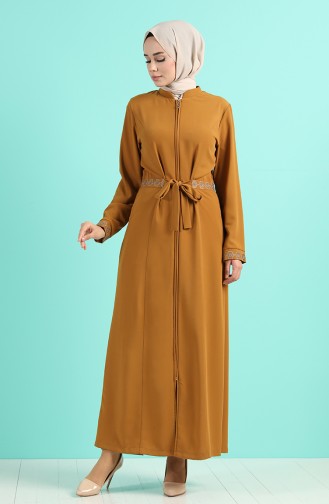 Mustard Abaya 1004-07