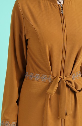 Mustard Abaya 1004-07