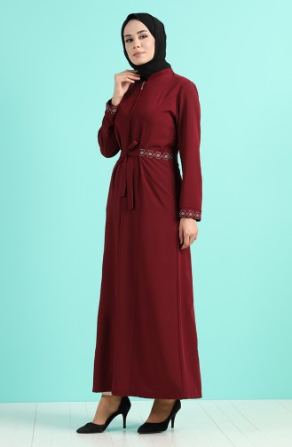 Claret red Abaya 1004-09