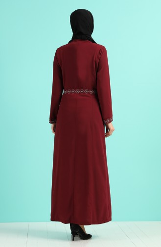 Claret red Abaya 1004-09