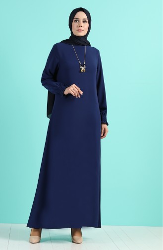 Robe Hijab Bleu parlement 1003-02