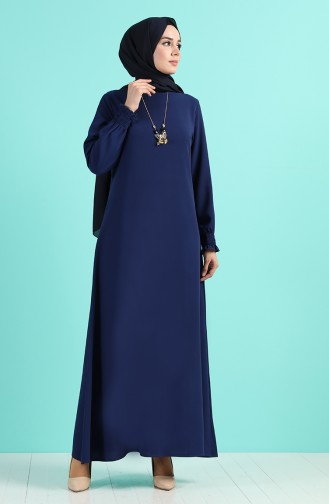 Robe Hijab Bleu parlement 1003-02