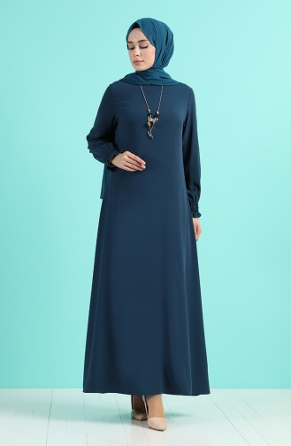 Necklace Dress 1003-03 Petrol Blue 1003-03