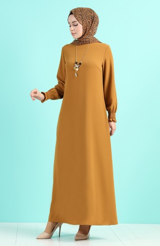 Senf Hijab Kleider 1003-04