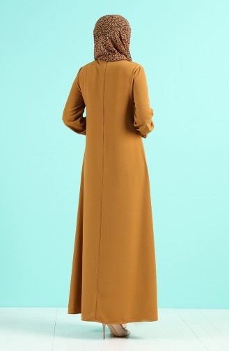 Senf Hijab Kleider 1003-04