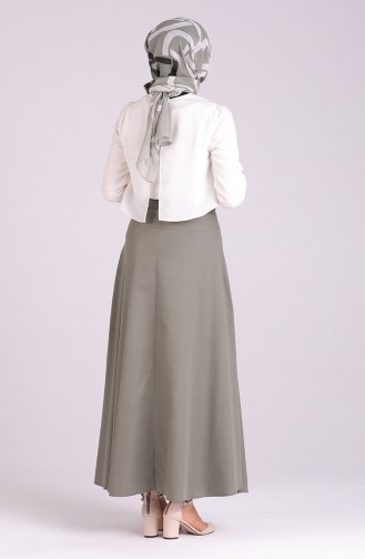 Zippered Skirt 2523-02 Khaki 2523-02