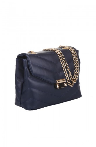 Navy Blue Shoulder Bag 417-011