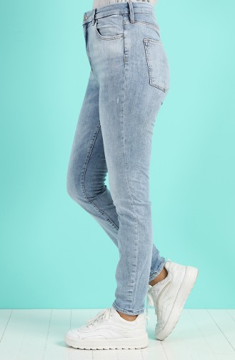 Jeans with Pockets 1011-01 Ice Blue 1011-01