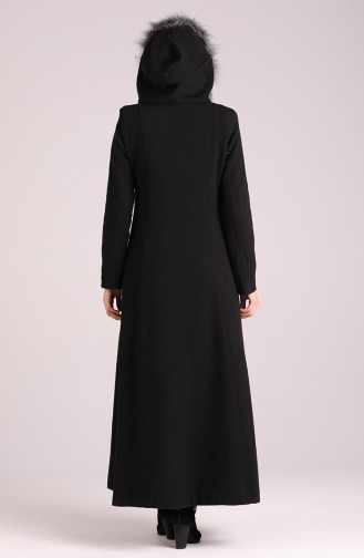 Hooded Wool Coat 71193-01Black 71193-01