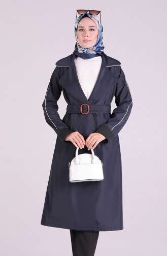 Navy Blue Trenchcoat 5169-03