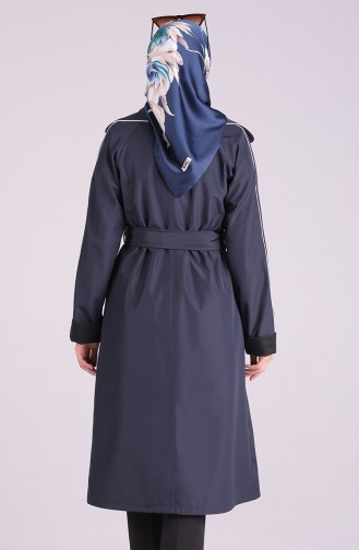 Navy Blue Trenchcoat 5169-03