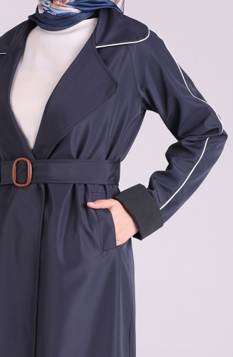 Navy Blue Trench Coats Models 5169-03