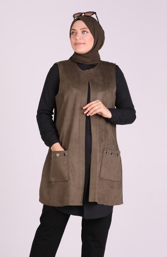 Khaki Waistcoats 20690-02