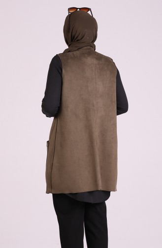 Khaki Strickjacke 20690-02