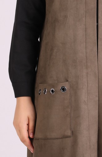 Khaki Strickjacke 20690-02