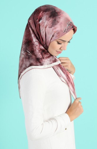 Levidor Twill İpek Eşarp 2417A-09 Gül Kurusu