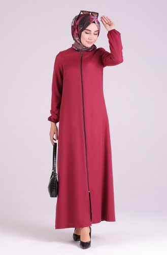 Claret red Abaya 3057-02