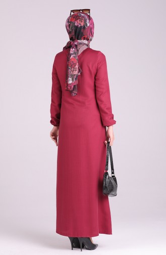 Claret Red Abaya 3057-02