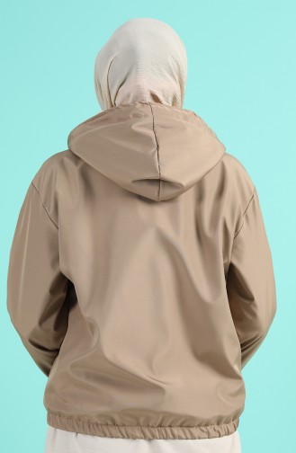 Hooded Short Coat 0505-01 Mink 0505-01