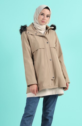 Jacket with Hooded Pockets 0506-03 Mink 0506-03