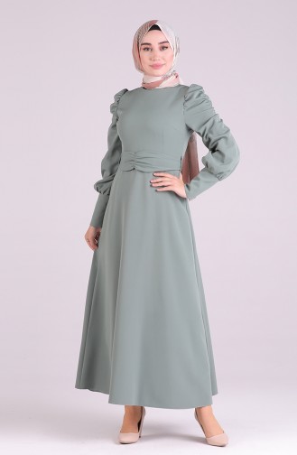 Robe Hijab Vert noisette 2037-04