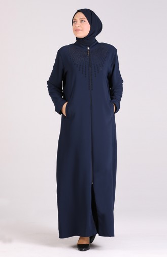 Navy Blue Abaya 5337-02