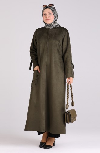 Khaki Abaya 0422-03