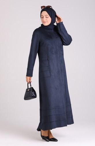 Navy Blue Abaya 0423-02