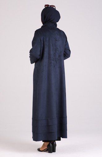 Navy Blue Abaya 0423-02