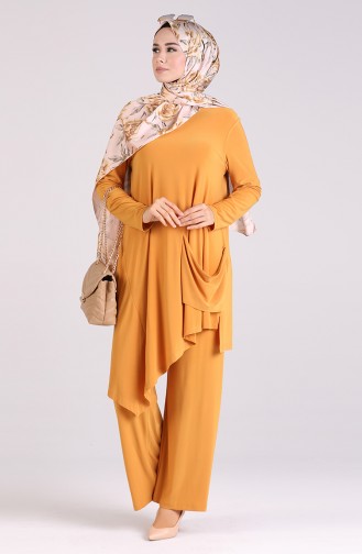 Sandy Tunic Trousers Double Suit 5005-02 Mustard 5005-02