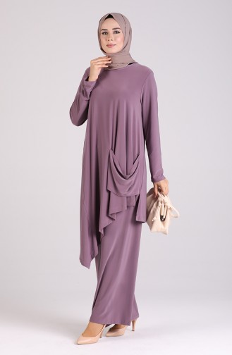 Sandy Tunik Pantolon İkili Takım 5005-04 Lila