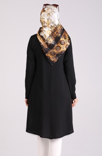 Düğmeli Tunik 5078-03 Siyah