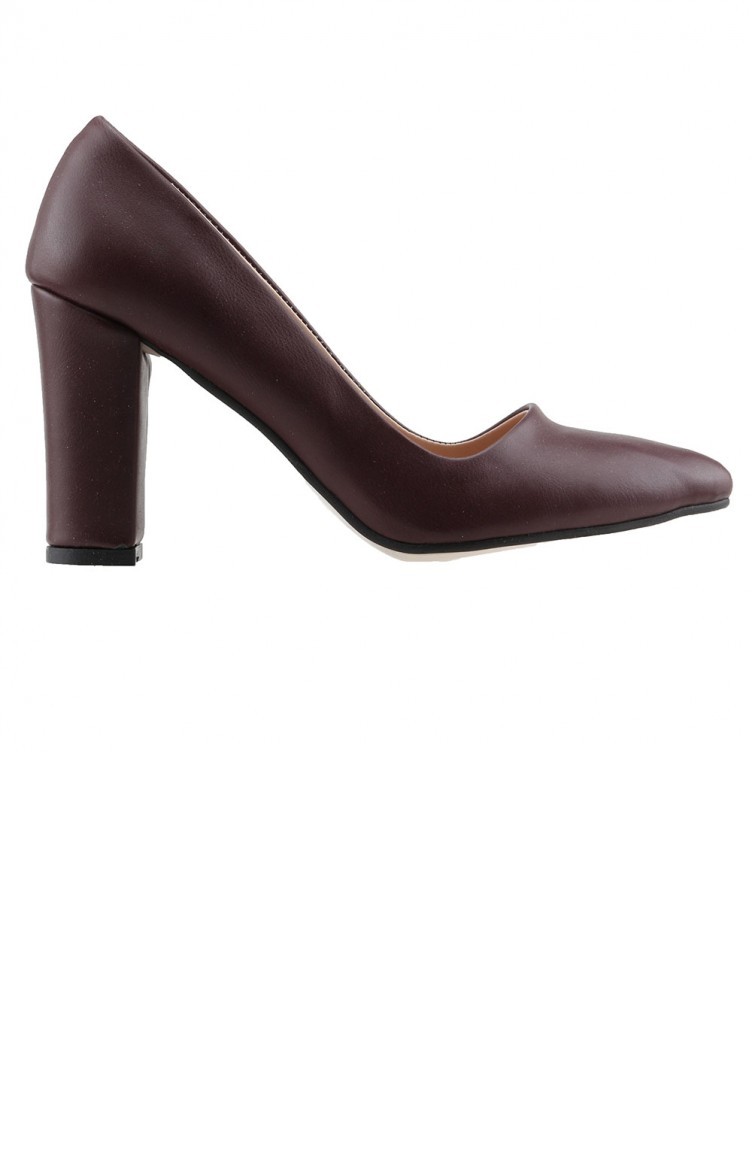 Ayakland 137029311 Cilt 8 Cm Topuk Bayan Ayakkabi Bordo Sefamerve