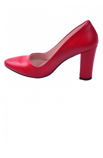 Ayakland 137029311 Cilt 8 Cm Topuk Bayan Ayakkabı Kırmızı