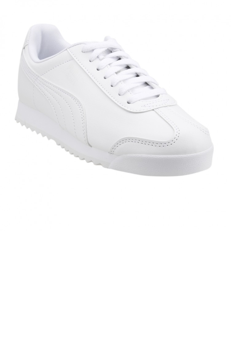 Puma Roma Basic Jr 354259 G nl k Bayan Spor Ayakkab Beyaz Sefamerve