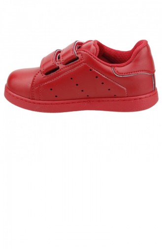 Sanbe 129P5401 Günlük Cırtlı Erkek Çocuk Spor Ayakkabı Kırmızı