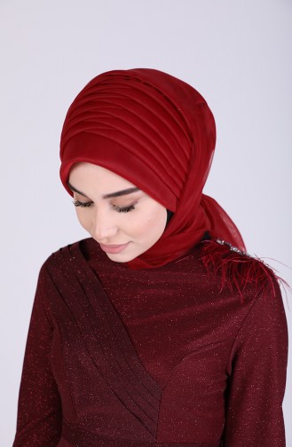 Red Ready to Wear Turban 1143-19