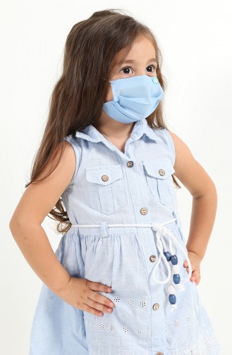 Procare Konfor Antiviral Ve Antibakteriyel Yıkanabilir Maske 2-4 Yaş 1000-05 Mavi